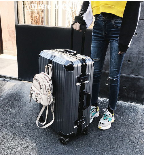 小童馬 鋁框拉桿箱旅行萬(wàn)向輪行李箱20韓版女男24學(xué)生密碼箱皮箱28寸c
